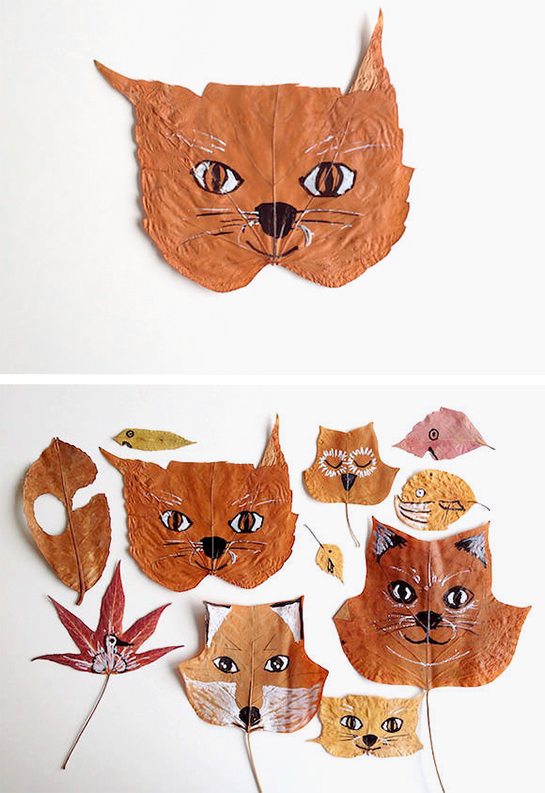 DIY: Leaf Animals by Handmade Charlotte. — The Animal Print Shop