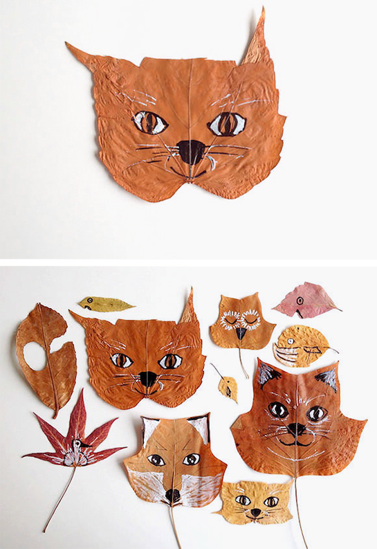 DIY: Leaf Animals by Handmade Charlotte. — The Animal Print Shop DIY: Leaf Animals by Handmade Charlotte. — The Animal Print Shop